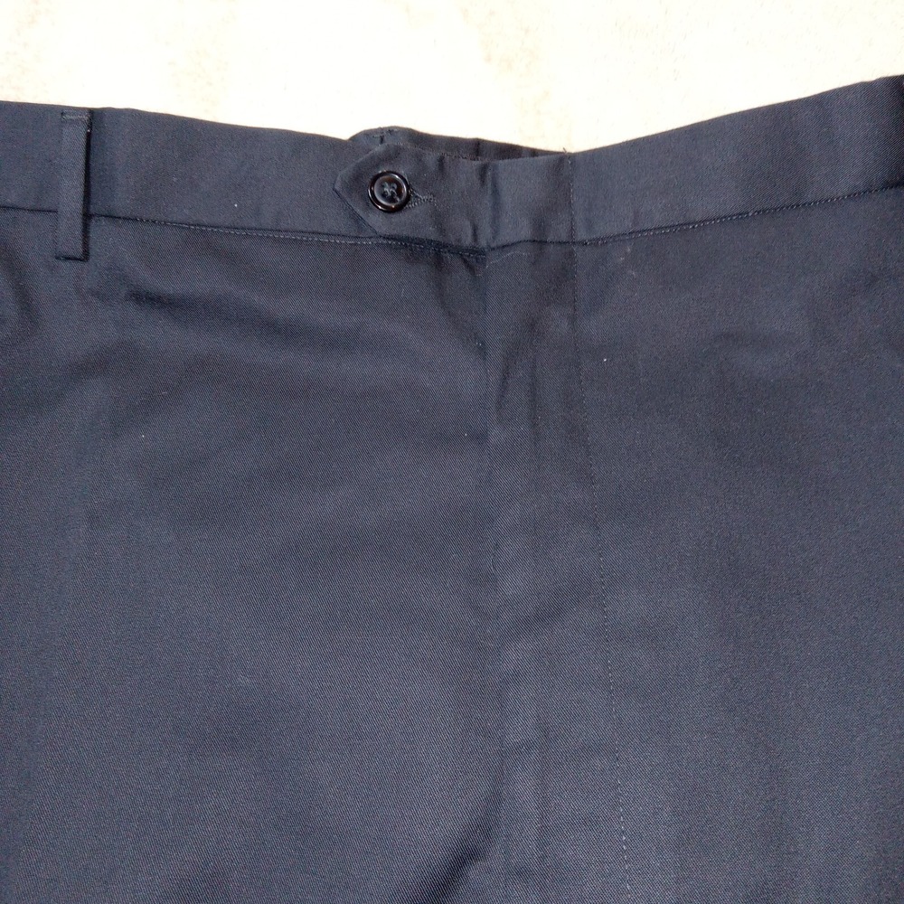 Ascott Browne NWT Men's Pleated Trousers Pants Size 50Reg x Unhemmed Black - Picture 8 of 13